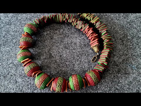 decorating beads with polymer clay polymer clay necklace tutorial