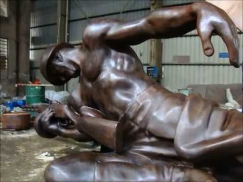 China bronze sculpture foundry  Casting Bronze sculpture  CNC Milling