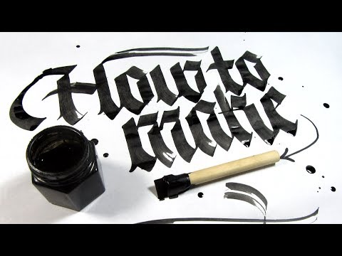 How to Make a Blackletter Calligraphy Pen DIY