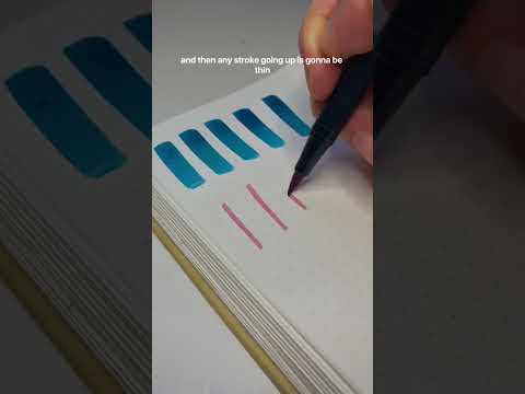 how to do calligraphy in 30 seconds  shorts