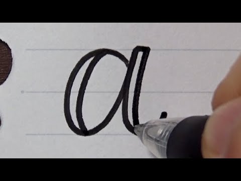How to write Fauxfake calligraphy with a pen  Small letters  Like brush pen handwriting