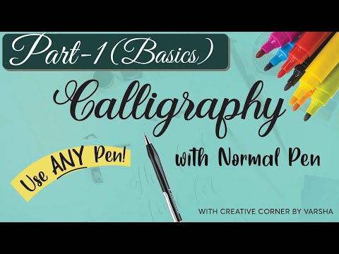 calligraphy with normal pen 2020 Part 1How to do Faux Calligraphy for Beginners  Faux Calligraphy