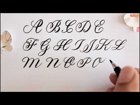 how to write in calligraphy  easy way for beginners