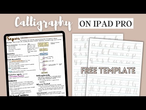 How to Write Calligraphy on iPad   Free Template
