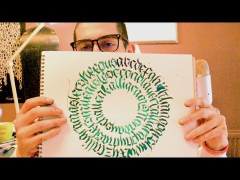 How to make Calligraphy Calligrams  CALLIGRAMMONDAYS