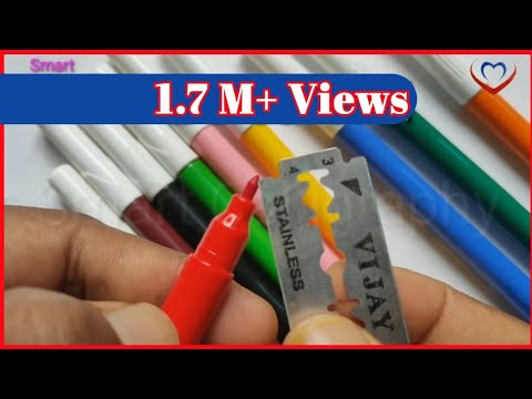 How to make calligraphy pen with sketch pen sketch pen drawing diy craft make your Calligraphy