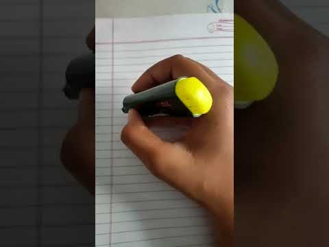 how to write calligraphy using highlighter