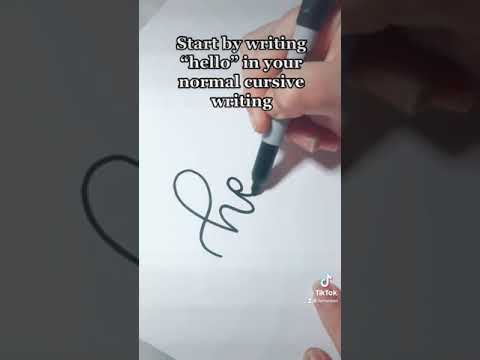 How to Do Faux Calligraphy For Beginners Lettering Challenge TikTok shorts lettering calligraphy