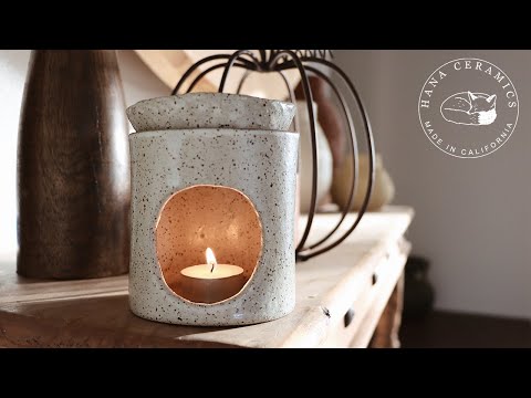 How I Make Ceramic Scented Wax Melters At My Home Studio With Music