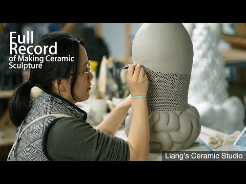 How to make human size ceramic sculpture seriesShrine from sketching to handbuilding part 1