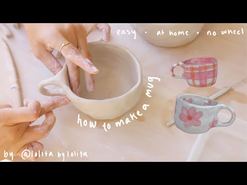 how to make a ceramic mug  no wheel required   pottery from home