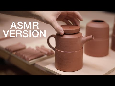 How to Make a Handmade Pottery Teapot  ASMR Version