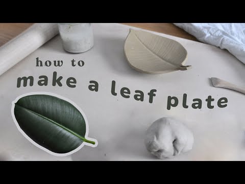 How to make a Leaf Plate  Handbuilding Ceramics for Beginners