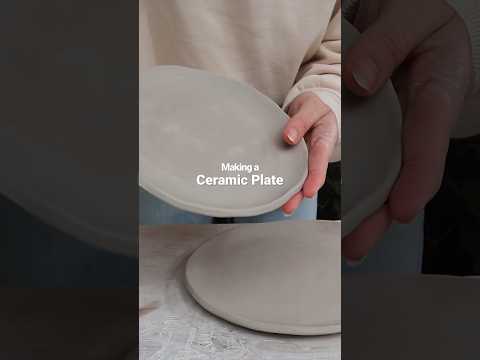 How To Make a Ceramic Plate clay pottery ceramic ceramics diy shorts tutorial