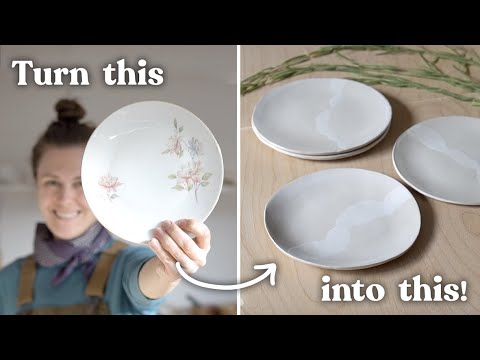 The Easiest Way to Make Plates  How to make ceramic plates using molds  easy pottery project