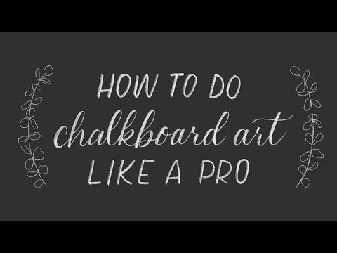 How to Do Chalkboard Art and Faux Calligraphy Lettering