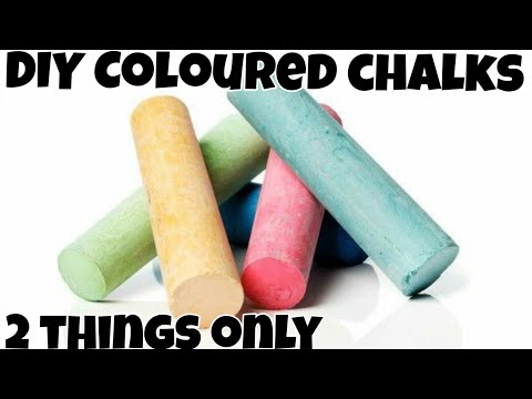 Diy homemade chalk  how to make chalk at home  Chalk Art  Let39s be creative