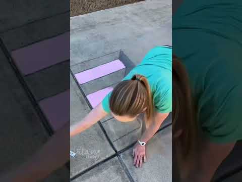 3D Chalk Art  Stairs into a Hole