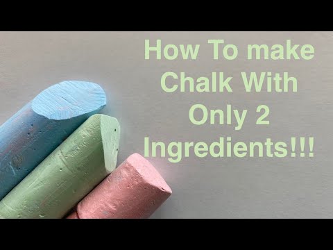 How To Make Chalk With Only 2 Ingredients