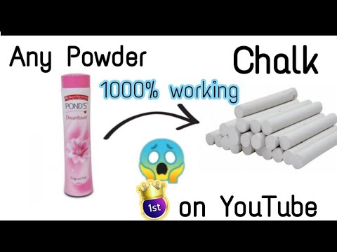 Diy Chalk How to make Chalk at home  chalk art Homemade chalk with powder at home  easy new 