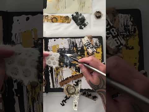 How To Begin Your Collage Art With An Abstract Painting shorts