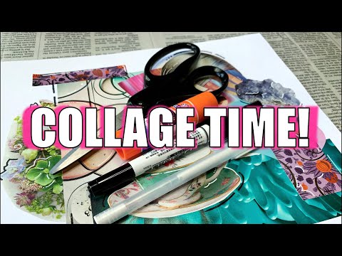 Making a Collage  Rest Day Magazine Collaging  Sophie  CollageArt