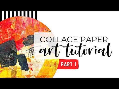 How to Make Collage Paper  PART 1  Art Tutorial
