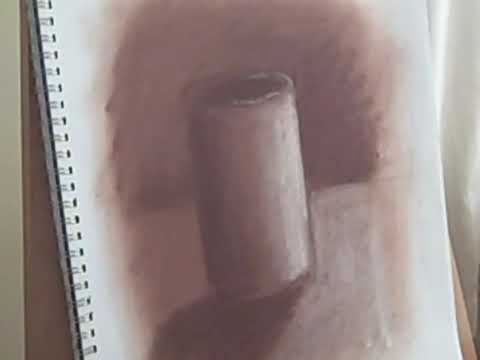 Drawing With Conte Crayon   Shading A Cylinder