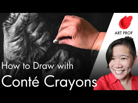 Brainstorming for Artists  Drawing Hands in Cont Crayon for Beginners RISD Art Professor Demo