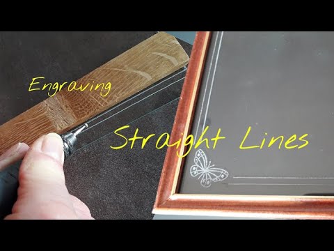 Glass Engraving  How to engrave straight lines