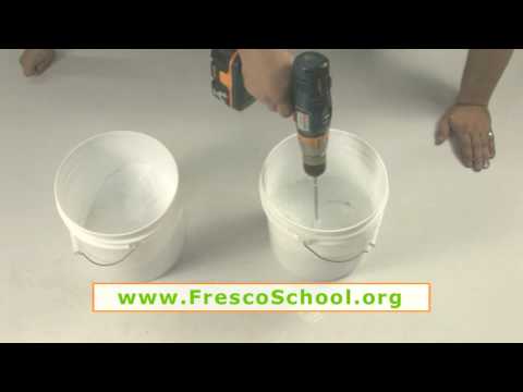 Making Practice Lime Putty for Fresco Painting