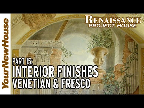 Interior Finishes  Fresco Painting and Venetian Plaster Renaissance Project House  Part 15