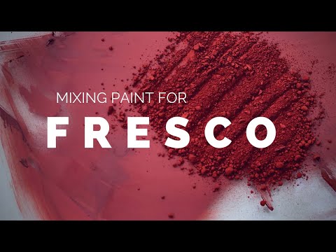 How to mix pigment for fresco painting