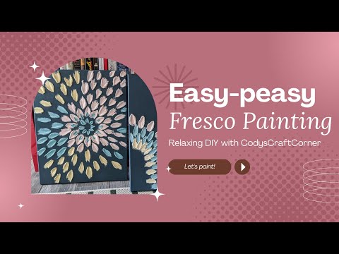 Easy Fresco Painting  Chill DIY  Cody39s Craft Corner