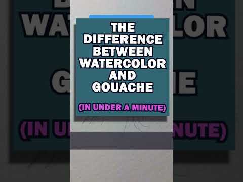 The Difference Between Watercolor and Gouache
