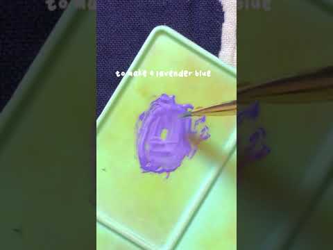 How to mix lavender blue paint  Himi Miya Gouache