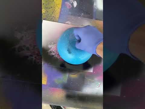 How to paint a planet spraypaint learnwithme galaxy
