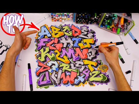 How To Draw Graffiti Letters Tutorial Basic Straight Piece