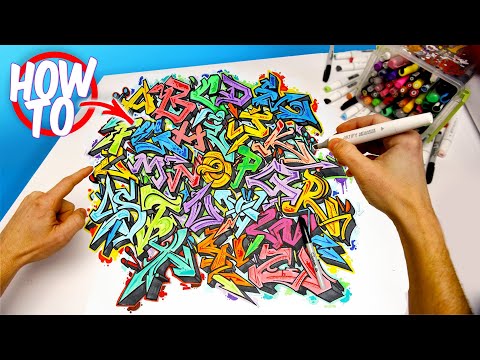How To Draw Graffiti Letters Wild Style  Advanced Tutorial Alphabet