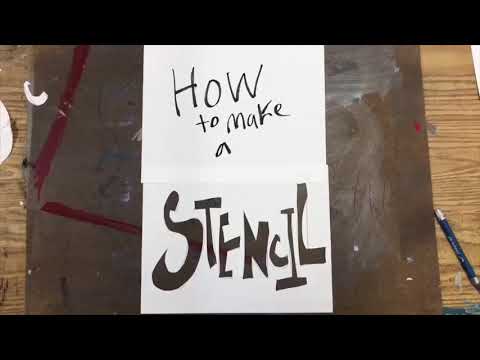 HOW TO MAKE A SIMPLE GRAFFITI STENCIL