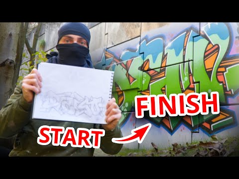graffiti for BEGINNERS  how to do a graffiti PIECE