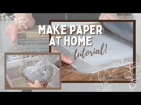 How to make recycled paper  mould amp deckle diy  Tutorial