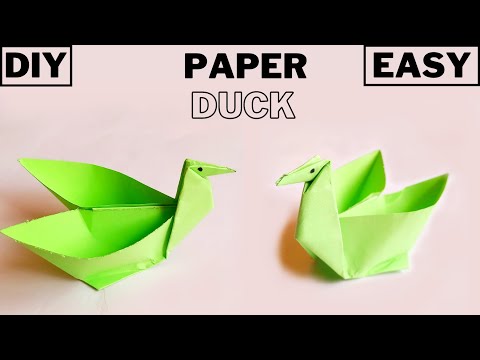 How To Make Paper Duck  Origami Swan Easy  Origami Bird  Paper Bird  Waterfowl shorts ytshorts