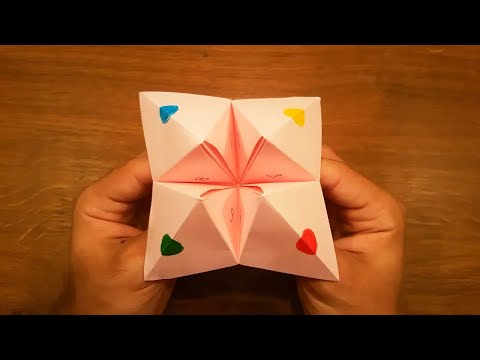 How To Make a Paper Fortune Teller  EASY Origami