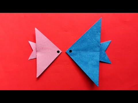 How to make Paper Fish  Origami Fish  Easy Origami Fish  Paper Fish