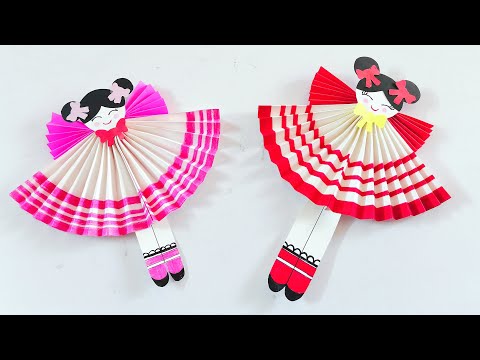 How to make Paper Doll   Easy kids craft ideas