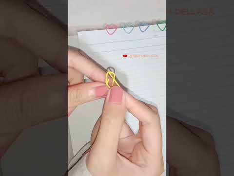 how to make paper clip heart  cute  paper clip love shorts viral