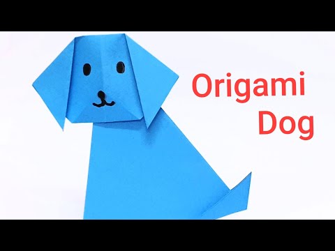 How to make paper origami Dog easy kids origami