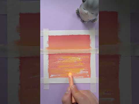 Oil pastel drawingPeach Sunset oilpastel drawing easydrawing painting sunsetdrawing art