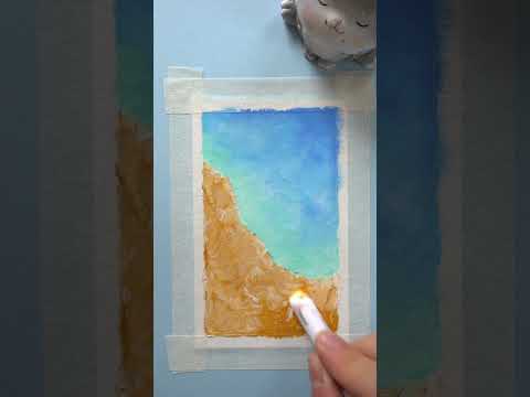 Oil pastel drawing  Ocean oilpastel oilpasteldrawing creativeart aesthetic drawing art